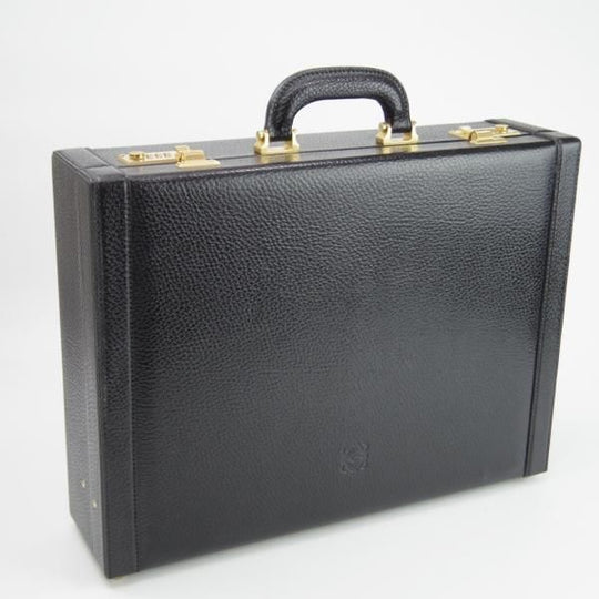 美品★ロエベ/LOEWE【イタリア製★レザー/アタッシュケース】メンズ/ビジネス/バッグ/ブリーフケース/黒/革/鞄★N5559