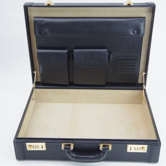 美品★ロエベ/LOEWE【イタリア製★レザー/アタッシュケース】メンズ/ビジネス/バッグ/ブリーフケース/黒/革/鞄★N5559