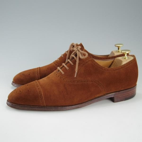 極上☆ジョンロブ 8E【☆SAUNTON/7000ラスト】セミブローグ/スエード