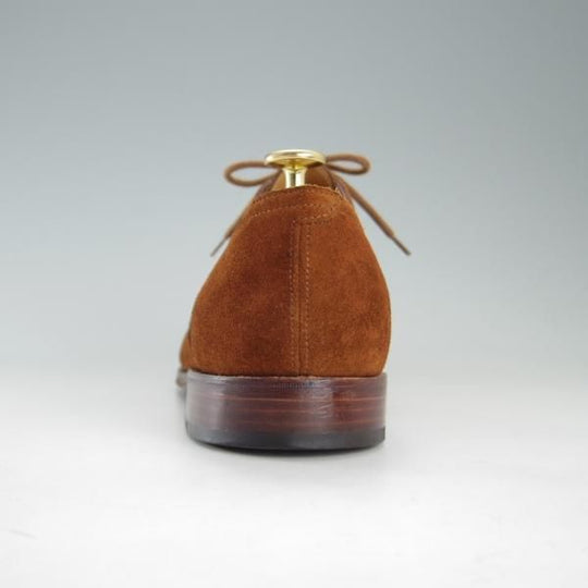 極上★ジョンロブ 8E【★SAUNTON/7000ラスト】セミブローグ/スエード/茶/メンズ/JOHN LOBB★e766