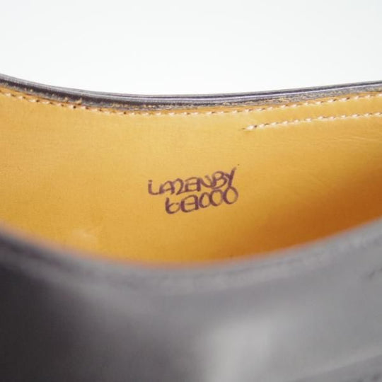 極美品★ジョンロブ 6E【定価20万円以上★プレステージライン/LAZENBY/7000ラスト】セミブローグ/カーフ/黒/メンズ/JOHN LOBB★e767