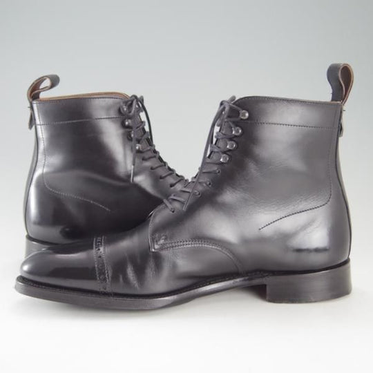 極美品★(英)グレンソン 6F【最上級★G-ZEROライン/レースアップブーツ】ブーツ/カーフ/黒/メンズ/GRENSON★e768