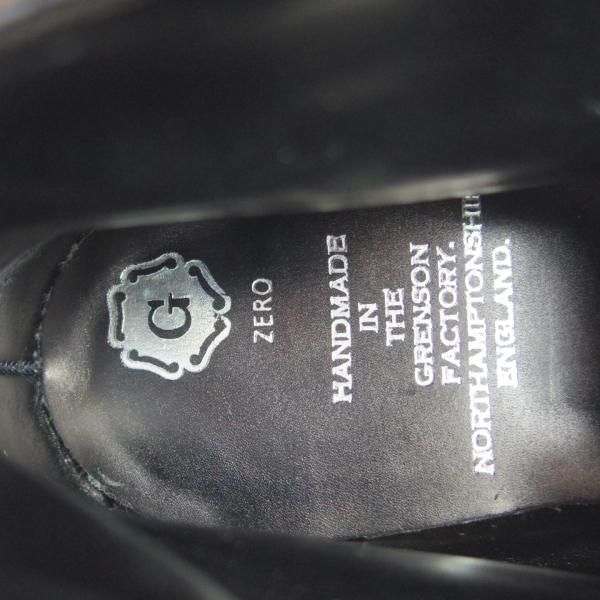 極美品★(英)グレンソン 6F【最上級★G-ZEROライン/レースアップブーツ】ブーツ/カーフ/黒/メンズ/GRENSON★e768