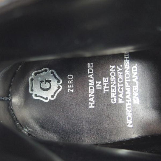 極美品★(英)グレンソン 6F【最上級★G-ZEROライン/レースアップブーツ】ブーツ/カーフ/黒/メンズ/GRENSON★e768