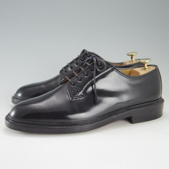 美品★リーガル SIZE 24.5【貴重★水染めコードバン仕様/インペリアルグレード】W514/プレーントゥ/黒/Shell Cordvan/REGAL★e770