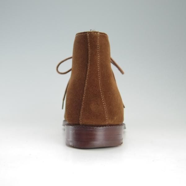 美品★クロケット&ジョーンズ 6E【定価￥73,700-★チャートシー/CHERTSEY】チャッカブーツ/224ラスト/スエード/茶/Crockett&Jones★e773