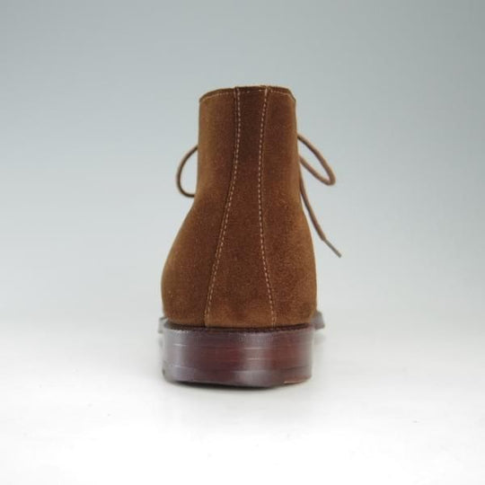 美品★クロケット&ジョーンズ 6E【定価￥73,700-★チャートシー/CHERTSEY】チャッカブーツ/224ラスト/スエード/茶/Crockett&Jones★e773