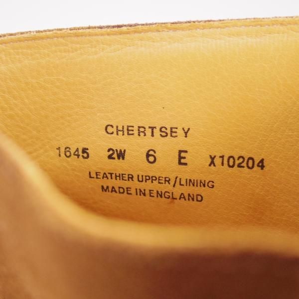 美品★クロケット&ジョーンズ 6E【定価￥73,700-★チャートシー/CHERTSEY】チャッカブーツ/224ラスト/スエード/茶/Crockett&Jones★e773