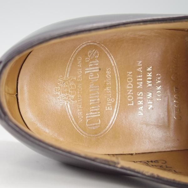 極上★チャーチ 60F/UK6【定価￥130,900-★コンサル/CONSUL】173ラスト/5都市ロゴ/ストレートチップ/黒/メンズ/Church's★e775