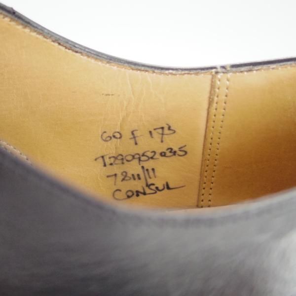 極上★チャーチ 60F/UK6【定価￥130,900-★コンサル/CONSUL】173ラスト/5都市ロゴ/ストレートチップ/黒/メンズ/Church's★e775