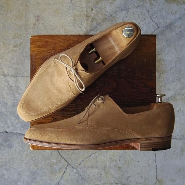 極上★ジョンロブ 8E【★Uチップ/OAKHAM/1306ラスト】スエード/薄茶/メンズ/JOHN LOBB★e782