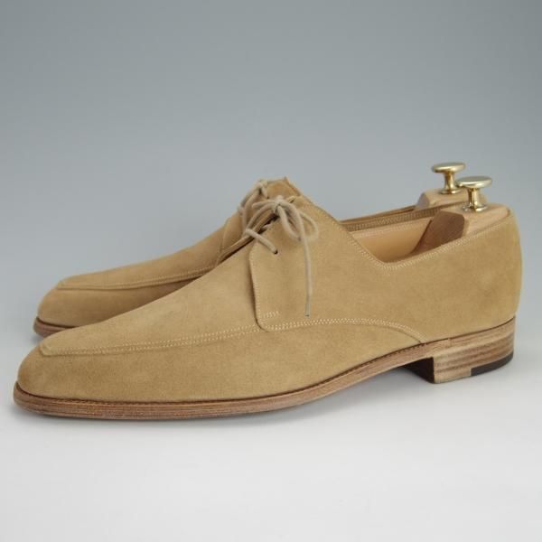 極上★ジョンロブ 8E【★Uチップ/OAKHAM/1306ラスト】スエード/薄茶/メンズ/JOHN LOBB★e782