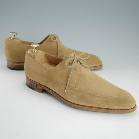 極上★ジョンロブ 8E【★Uチップ/OAKHAM/1306ラスト】スエード/薄茶/メンズ/JOHN LOBB★e782