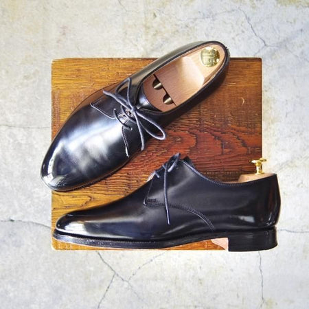 美品★クロケット&ジョーンズ 6E【貴重★(英)ポールスミスコレクション別注/Paul Smith】317ラスト/プレーントゥ/Crockett&Jones★e785