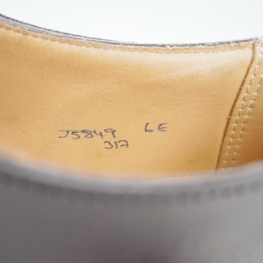 美品★クロケット&ジョーンズ 6E【貴重★(英)ポールスミスコレクション別注/Paul Smith】317ラスト/プレーントゥ/Crockett&Jones★e785