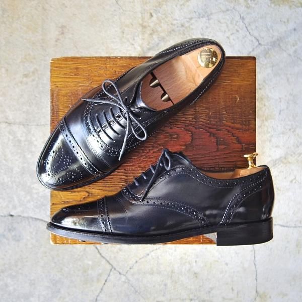 極上★ロイドフットウェア 6.5E【ダイナイトソール仕様★(英)BARKER製/バーカー】Vシリーズ/セミブローグ/カーフ/Lloyd Footwear★e786