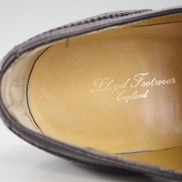 極上★ロイドフットウェア 6.5E【ダイナイトソール仕様★(英)BARKER製/バーカー】Vシリーズ/セミブローグ/カーフ/Lloyd Footwear★e786