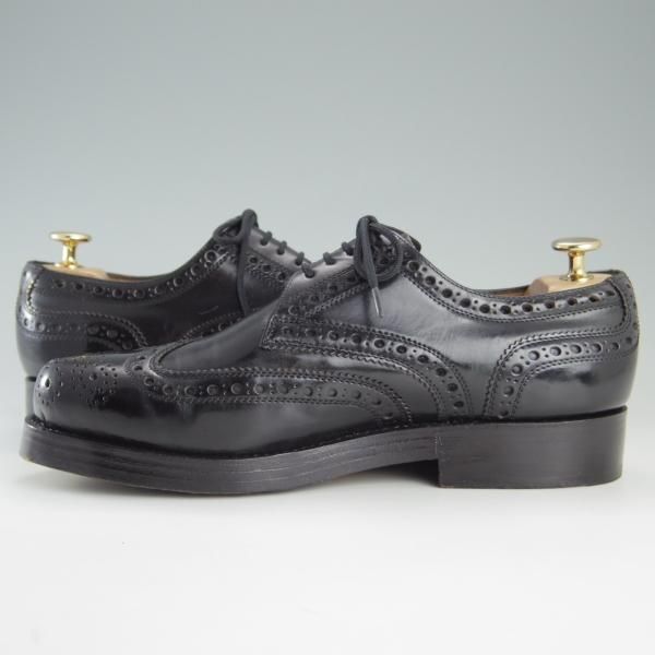 極美品★(独)ハインリッヒ・ディンケラッカー SIZE 7【定価￥159,500-★コードバン仕様/Rio/リオ】黒/Heinrich Dinkelacker★e790