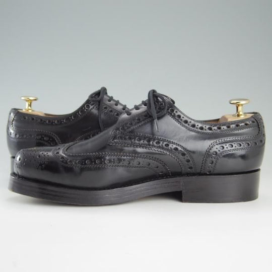 極美品★(独)ハインリッヒ・ディンケラッカー SIZE 7【定価￥159,500-★コードバン仕様/Rio/リオ】黒/Heinrich Dinkelacker★e790