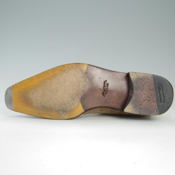 極美品★(伊)サントーニ SIZE 5【★サイドゴアブーツ/Estnation別注】スエード/薄茶/メンズ/エストネーション/Santoni★e791