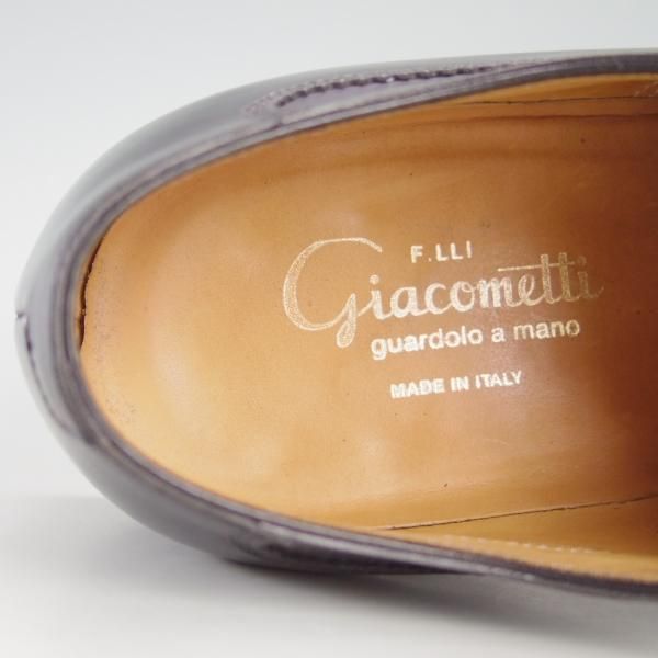 美品★(伊)F.LLIジャコメッティ SIZE 41.5【定価￥97,900-★ハンドソーンウェルテッド製法/九分仕立て】FG126/カーフ/Giacometti★e792