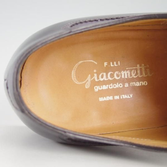 美品★(伊)F.LLIジャコメッティ SIZE 41.5【定価￥97,900-★ハンドソーンウェルテッド製法/九分仕立て】FG126/カーフ/Giacometti★e792