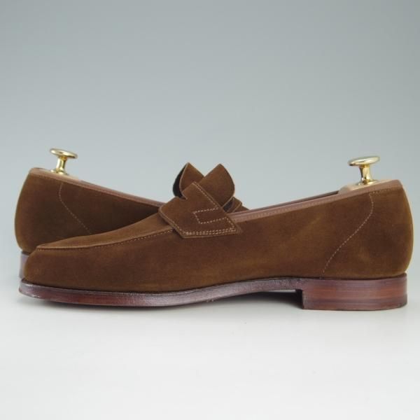 極美品★クロケット&ジョーンズ 6E【定価￥74,800-★RICHMOND/リッチモンド】314ラスト/コインローファー/スエード/Crockett&Jones★e795