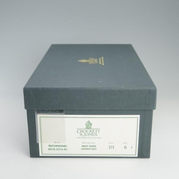 極美品★クロケット&ジョーンズ 6E【定価￥74,800-★RICHMOND/リッチモンド】314ラスト/コインローファー/スエード/Crockett&Jones★e795
