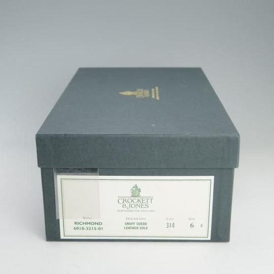極美品★クロケット&ジョーンズ 6E【定価￥74,800-★RICHMOND/リッチモンド】314ラスト/コインローファー/スエード/Crockett&Jones★e795