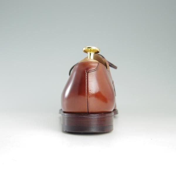 極美品★クロケット&ジョーンズ 6E【定価￥86,900-★セミブローグ/MALTON】360ラスト/カーフ/chestnut burnished/Crockett&Jones★e796