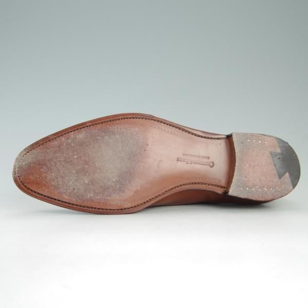 極美品★クロケット&ジョーンズ 6E【定価￥86,900-★セミブローグ/MALTON】360ラスト/カーフ/chestnut burnished/Crockett&Jones★e796