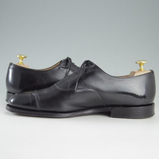 美品★チャーチ 55F/UK5.5【定価￥130,900-★コンサル/CONSUL】173ラスト/5都市ロゴ/ストレートチップ/黒/メンズ/Church's★e803