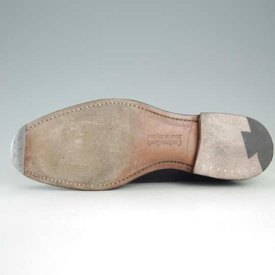 美品★チャーチ 55F/UK5.5【定価￥130,900-★コンサル/CONSUL】173ラスト/5都市ロゴ/ストレートチップ/黒/メンズ/Church's★e803