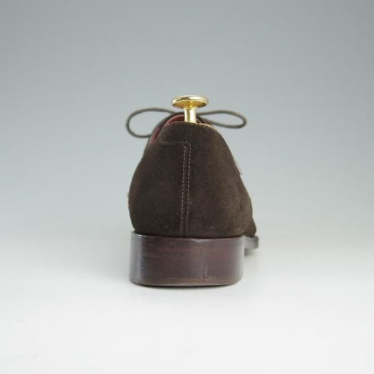 極上★Perfetto/ペルフェット SIZE 7.5【伊勢丹取扱い★グッドイヤーウェルテッド製法/プレーントゥ】PF2003BA/Vフロント/スエード★e804