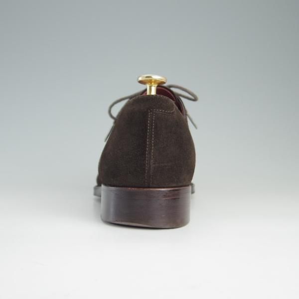 極上★Perfetto/ペルフェット SIZE 7.5【伊勢丹取扱い★グッドイヤーウェルテッド製法/プレーントゥ】PF2003BA/Vフロント/スエード★e804