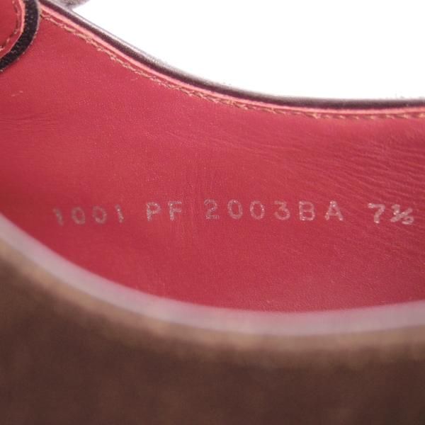 極上★Perfetto/ペルフェット SIZE 7.5【伊勢丹取扱い★グッドイヤーウェルテッド製法/プレーントゥ】PF2003BA/Vフロント/スエード★e804