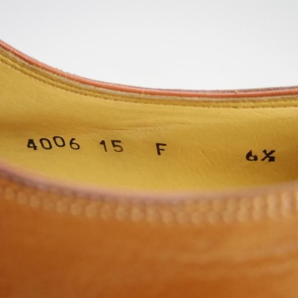 美品★(伊)サントーニ SIZE 6.5【貴重★ステッチダウン×ブラックラピド製法/Uチップ】4006/カーフ/茶/メンズ/Santoni★e805