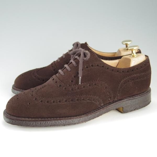 極上★チャーチ 65F/6.5【定価￥86,900-★FAIRFIELD/81ラスト】フェアフィールド/フルブローグ/スエード/濃茶/メンズ/Church's★e808