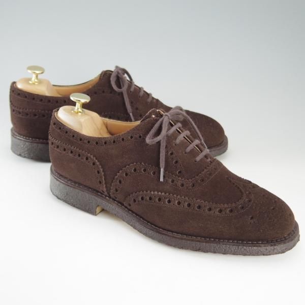 極上★チャーチ 65F/6.5【定価￥86,900-★FAIRFIELD/81ラスト】フェアフィールド/フルブローグ/スエード/濃茶/メンズ/Church's★e808