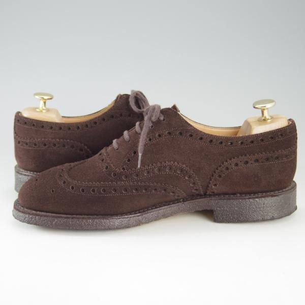 極上★チャーチ 65F/6.5【定価￥86,900-★FAIRFIELD/81ラスト】フェアフィールド/フルブローグ/スエード/濃茶/メンズ/Church's★e808