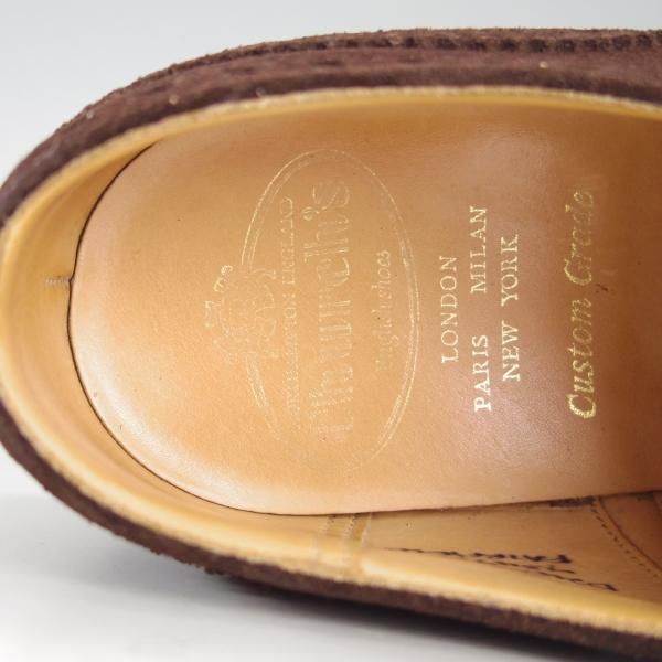 極上★チャーチ 65F/6.5【定価￥86,900-★FAIRFIELD/81ラスト】フェアフィールド/フルブローグ/スエード/濃茶/メンズ/Church's★e808