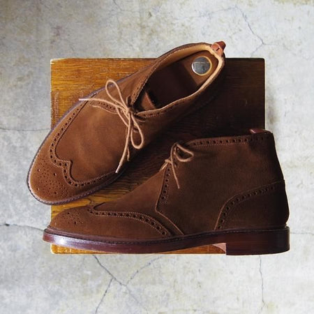 美品★クロケット&ジョーンズ UK6.5/US7D【貴重★ブルックスブラザーズ/ブラックフリース別注】325ラスト/茶/メンズ/Crockett&Jones★e809