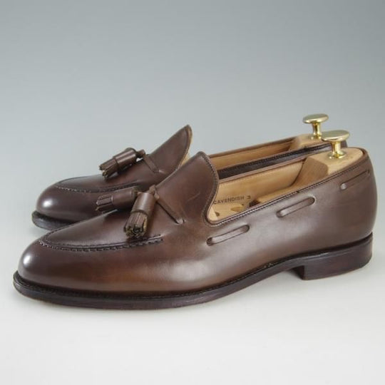 極上★クロケット&ジョーンズ 7E【定価￥86,900-★CAVENDISH 3/タッセルローファー】キャベンディッシュ/375ラスト/Crockett&Jones★e810