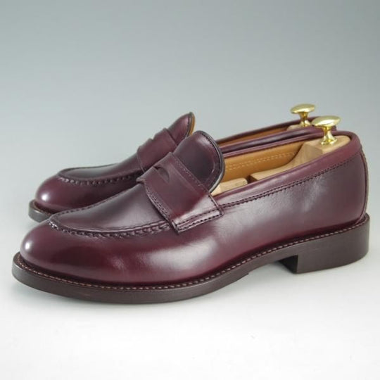 極美品★(浅草)WHEEL ROBE/ウィールローブ 6.5D【定価￥44,000-★クロムエクセルレザー/ホーウィン】15079/コインローファー/赤茶★e812