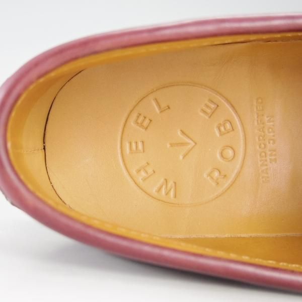 極美品★(浅草)WHEEL ROBE/ウィールローブ 6.5D【定価￥44,000-★クロムエクセルレザー/ホーウィン】15079/コインローファー/赤茶★e812