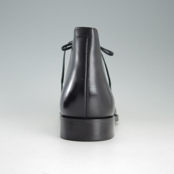 美品★ユニオンロイヤル SIZE 6.5【上級★ハンドソーンウェルテッド製法/九分仕立て】UR030/チャッカブーツ/カーフ/黒/UNION ROYAL★e813