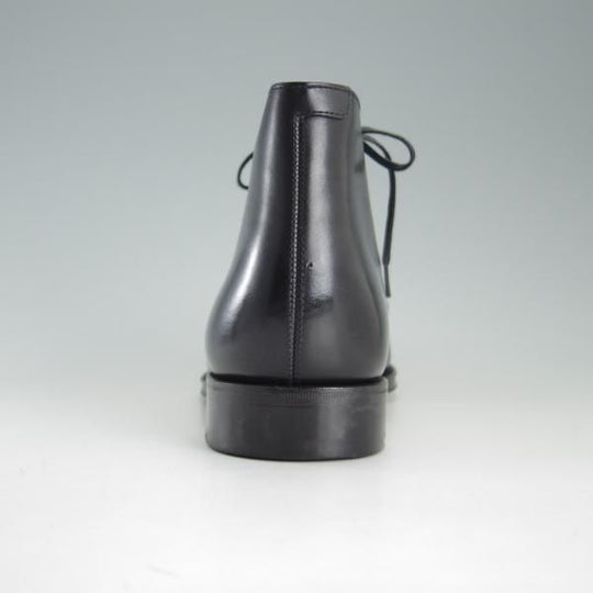 美品★ユニオンロイヤル SIZE 6.5【上級★ハンドソーンウェルテッド製法/九分仕立て】UR030/チャッカブーツ/カーフ/黒/UNION ROYAL★e813