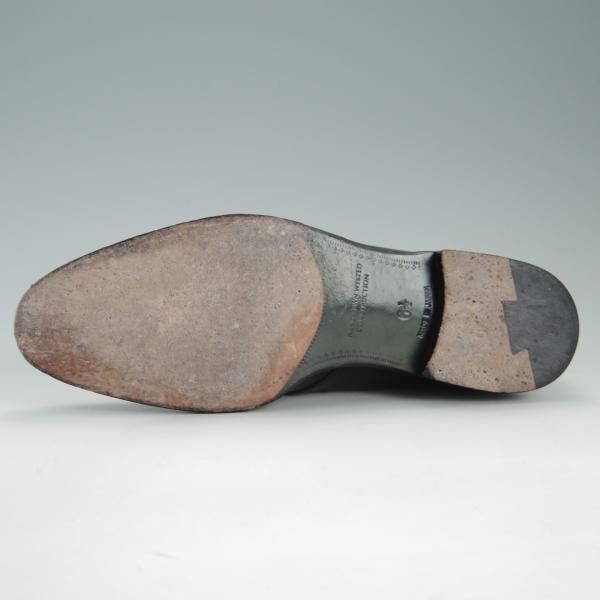 美品★ユニオンロイヤル SIZE 6.5【上級★ハンドソーンウェルテッド製法/九分仕立て】UR030/チャッカブーツ/カーフ/黒/UNION ROYAL★e813