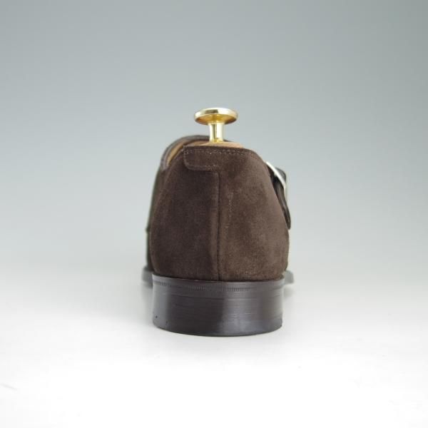 美品★(英)アルフレッド・サージェント UK6.5【貴重★(仏)BOWEN別注/ダブルモンク】スエード/濃茶/メンズ/Alfred Sargent★e814