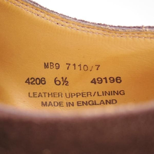 美品★(英)アルフレッド・サージェント UK6.5【貴重★(仏)BOWEN別注/ダブルモンク】スエード/濃茶/メンズ/Alfred Sargent★e814